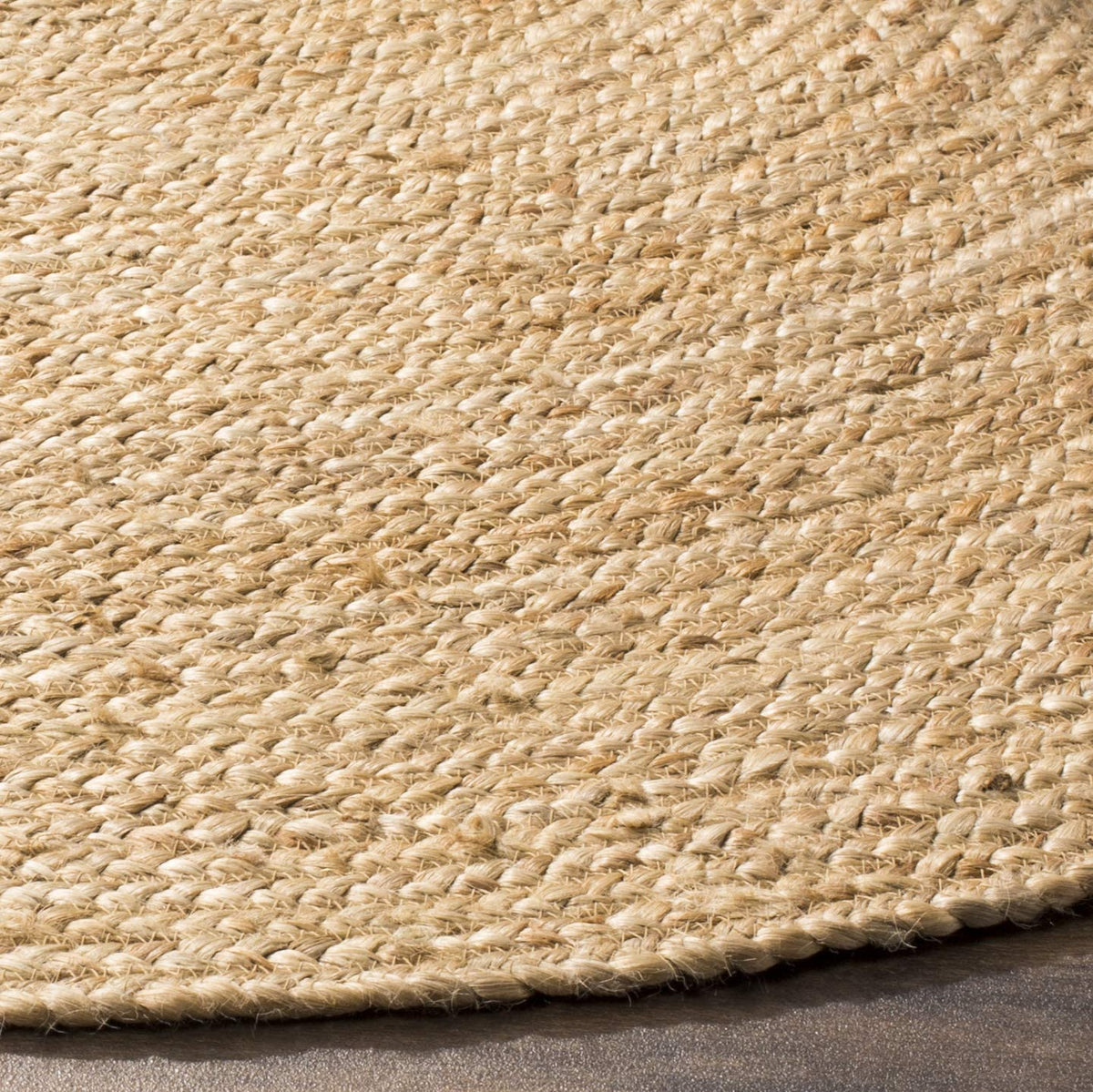 Beige Blue Jute Braided Doormatfor Living Room – Living handmade by LoomifyHome