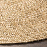 Beige Blue Jute Braided Doormatfor Living Room – Living handmade by LoomifyHome