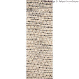 Beige Blue Jute Braided Runner Rugfor Living Room – 24 x 216 handmade by LoomifyHome