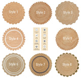Round Natural Rug Scalloped Jute Round Rug Beige Eco Friendly Rug Round Braided Jute Area Rug Scallop Round jute Rug Circle