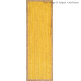 Beige Blue Jute Braided Runner Rugfor Living Room – Beige handmade by LoomifyHome