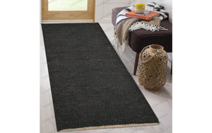 Bestsellers Hand Braided Hemp Jute Rug Runner in Black