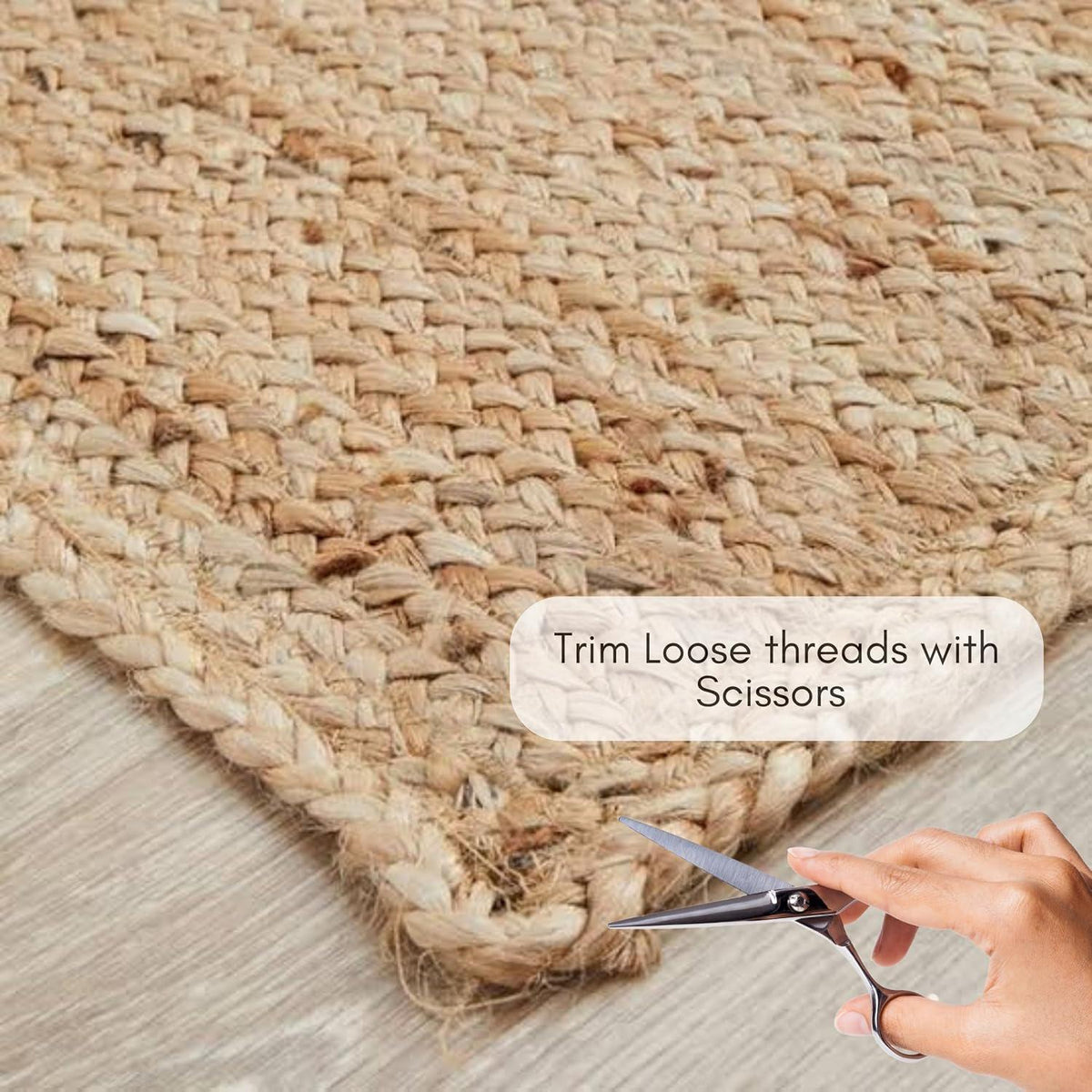 Bestsellers Hand Braided Hemp Jute Rug Runner in Black