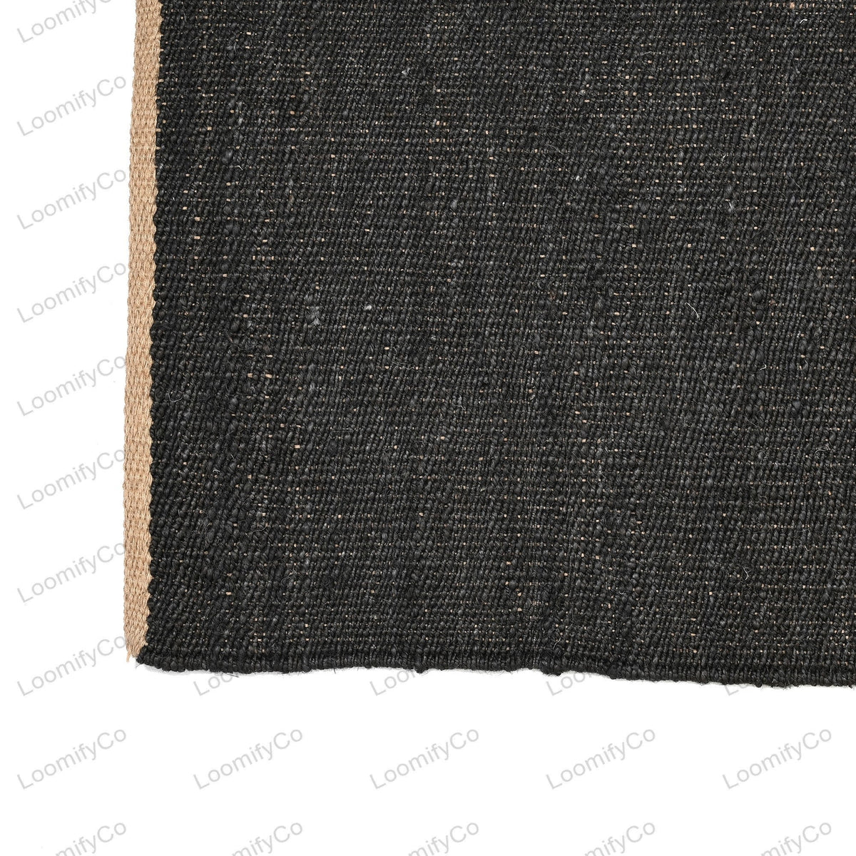 Bestsellers Hand Braided Hemp Jute Rug Runner in Black