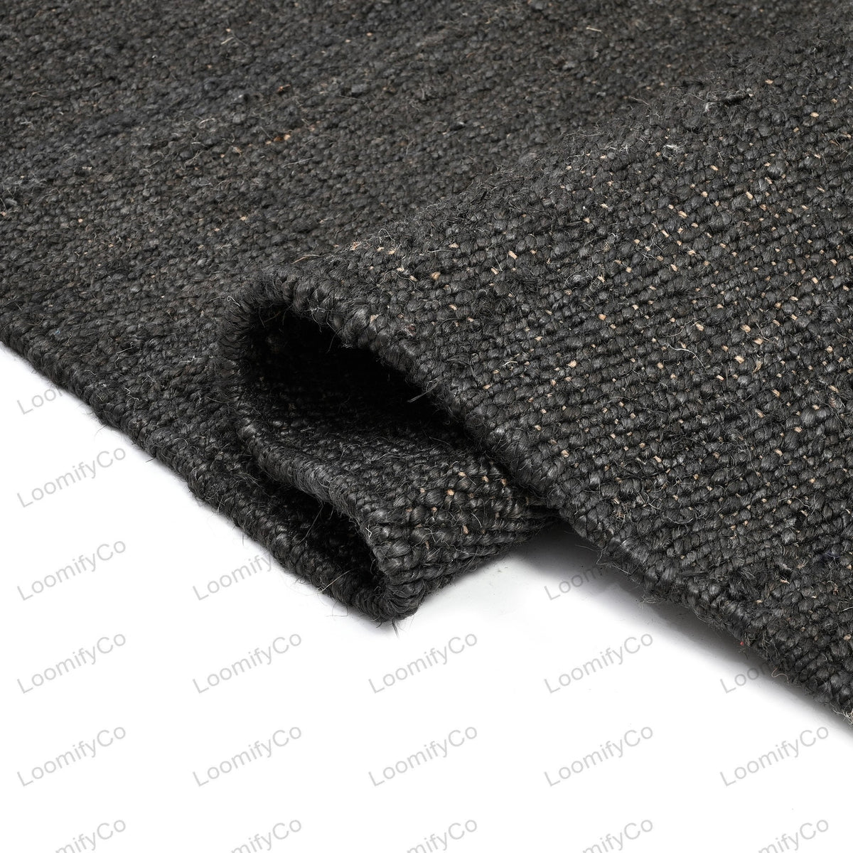 Bestsellers Hand Braided Hemp Jute Rug Runner in Black