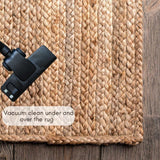 Bestsellers Hand Braided Hemp Jute Rug Runner in Black