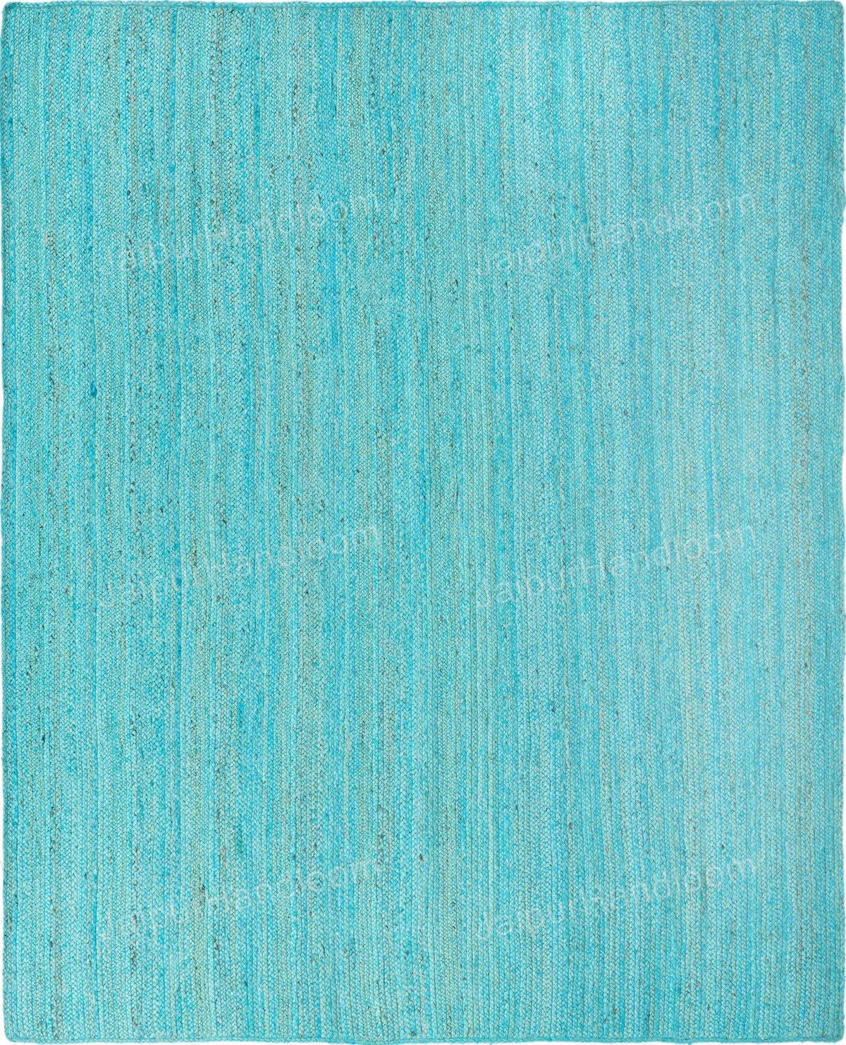 Beige Blue Jute Braided Runner Rugfor Living Room – Bohemian handmade by LoomifyHome