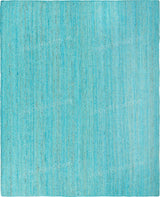 Beige Blue Jute Braided Runner Rugfor Living Room – Bohemian handmade by LoomifyHome