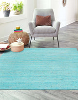 Beige Blue Jute Braided Runner Rugfor Living Room – Bohemian handmade by LoomifyHome