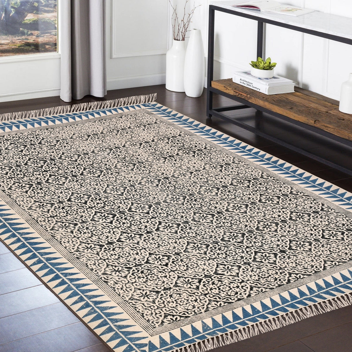 Jute Braided Area Rugfor Living Room – Bohemian handmade by LoomifyHome