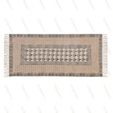 Block Printed Handmade Cotton Runner Rug