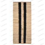 Hand Loomed Natural Jute Runner/Rug, Braided Jute Runner