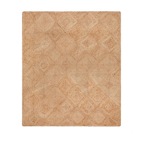 Square Jute Rug, Seagrass Area Rug, Natural Straw Braided Jute Area rug, Jute Carpet, Boho Decor Rug Cottage Style Farmhouse