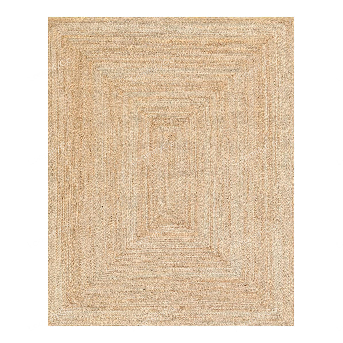 Natural Jute Rug Square Jute Braided Rug Bohemian Jute Rug Rectangular Jute Rug Sisal Rug Boho Decor Rug, Jute Area Rug,