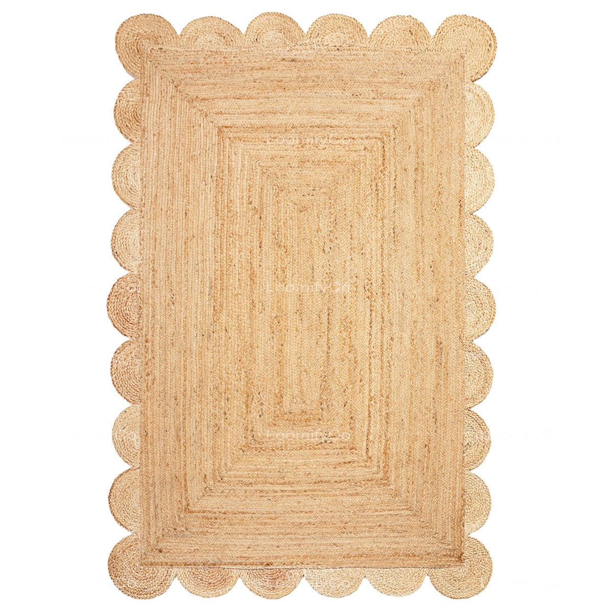 Scallop Rug Jute Rug Jute Scalloped Rug Jute Runner Rug Jute Area Rug 8x10 Jute Rug Scallop Jute Rug Scalloped Jute Rug Jute