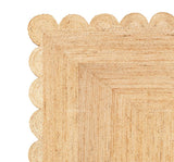 Scallop Rug Jute Rug Jute Scalloped Rug Jute Runner Rug Jute Area Rug 8x10 Jute Rug Scallop Jute Rug Scalloped Jute Rug Jute