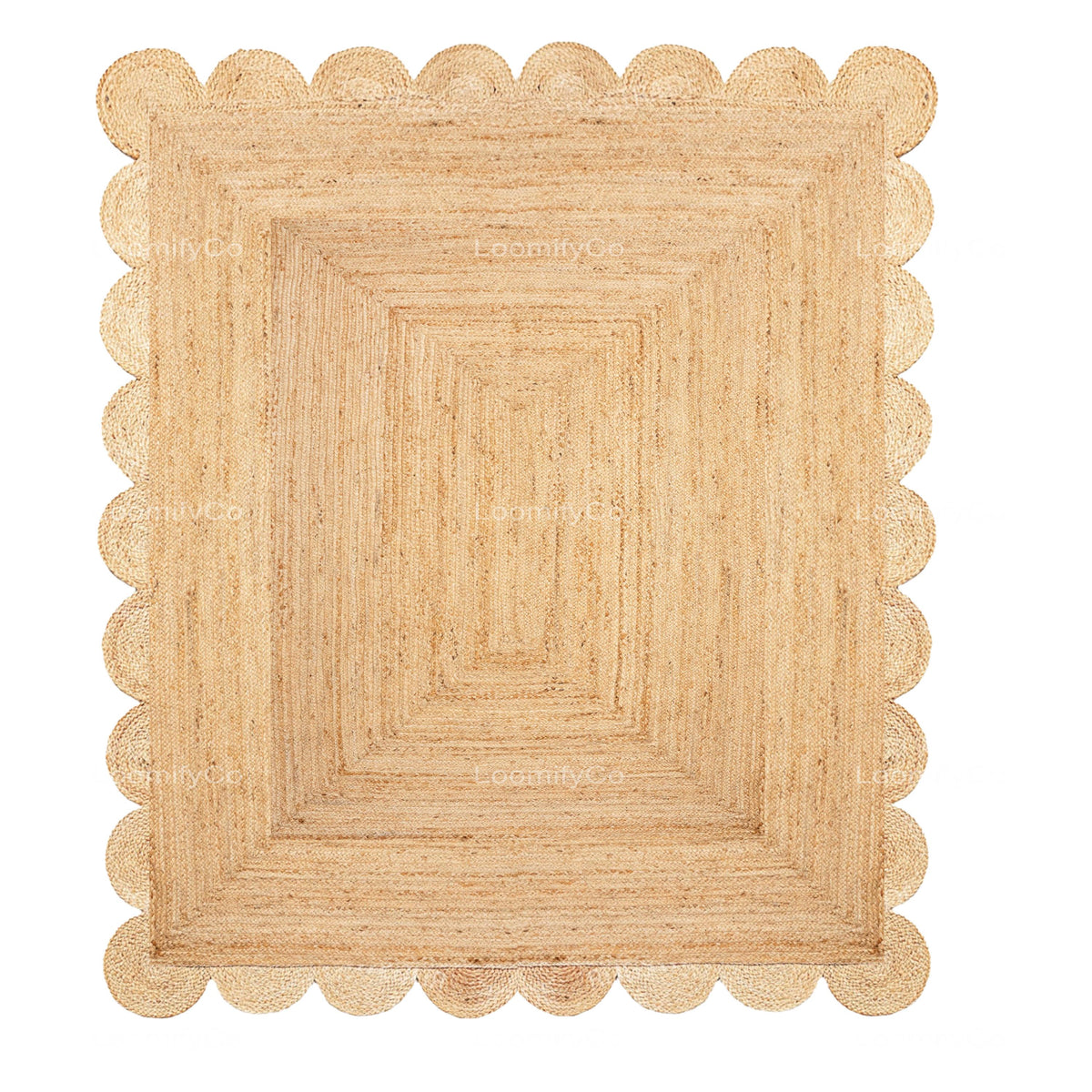 Scallop Rug Jute Rug Jute Scalloped Rug Jute Runner Rug Jute Area Rug 8x10 Jute Rug Scallop Jute Rug Scalloped Jute Rug Jute