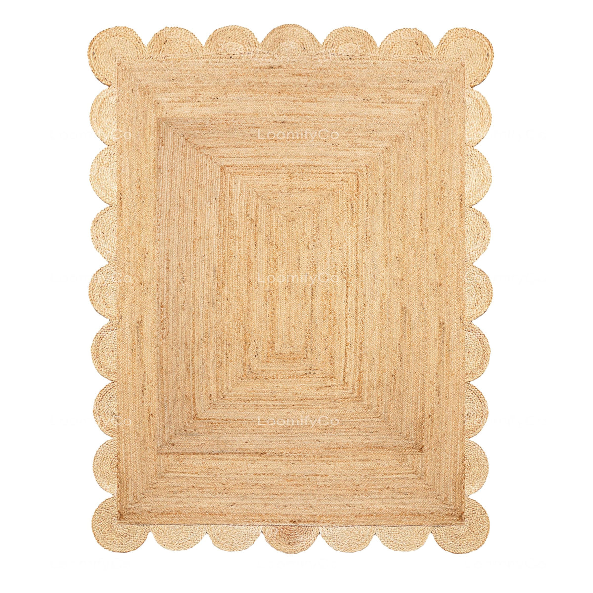 Scallop Rug Jute Rug Jute Scalloped Rug Jute Runner Rug Jute Area Rug 8x10 Jute Rug Scallop Jute Rug Scalloped Jute Rug Jute