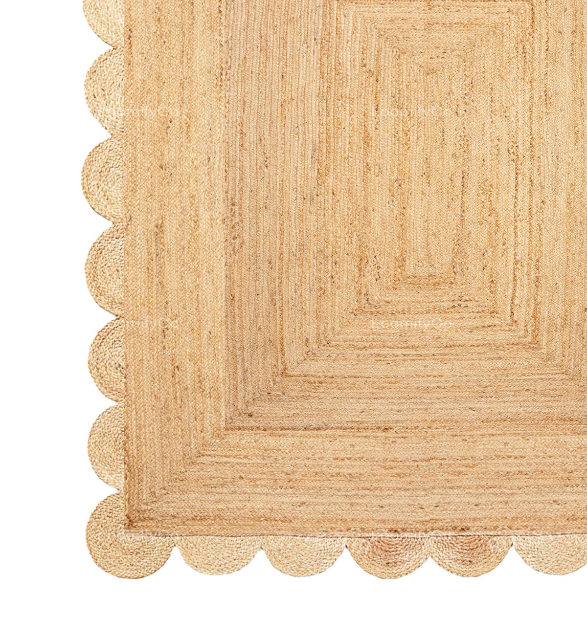 Scallop Rug Jute Rug Jute Scalloped Rug Jute Runner Rug Jute Area Rug 8x10 Jute Rug Scallop Jute Rug Scalloped Jute Rug Jute