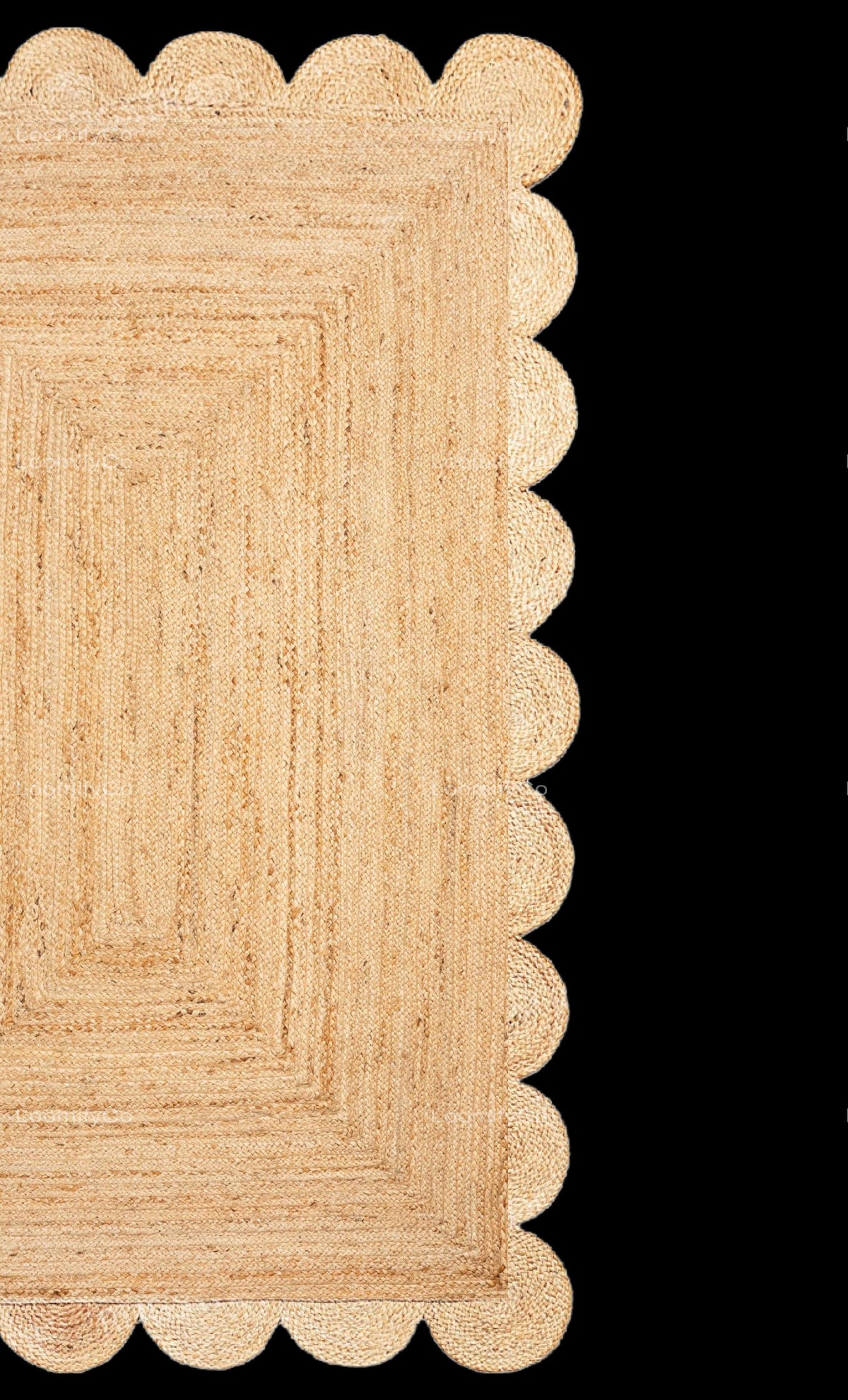 Scallop Rug Jute Rug Jute Scalloped Rug Jute Runner Rug Jute Area Rug 8x10 Jute Rug Scallop Jute Rug Scalloped Jute Rug Jute