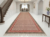 Custom Size Cotton Rug Boho Area Rug Cotton Carpet Handwoven Cotton Block Print Rug Washable Area Carpet for Living room,
