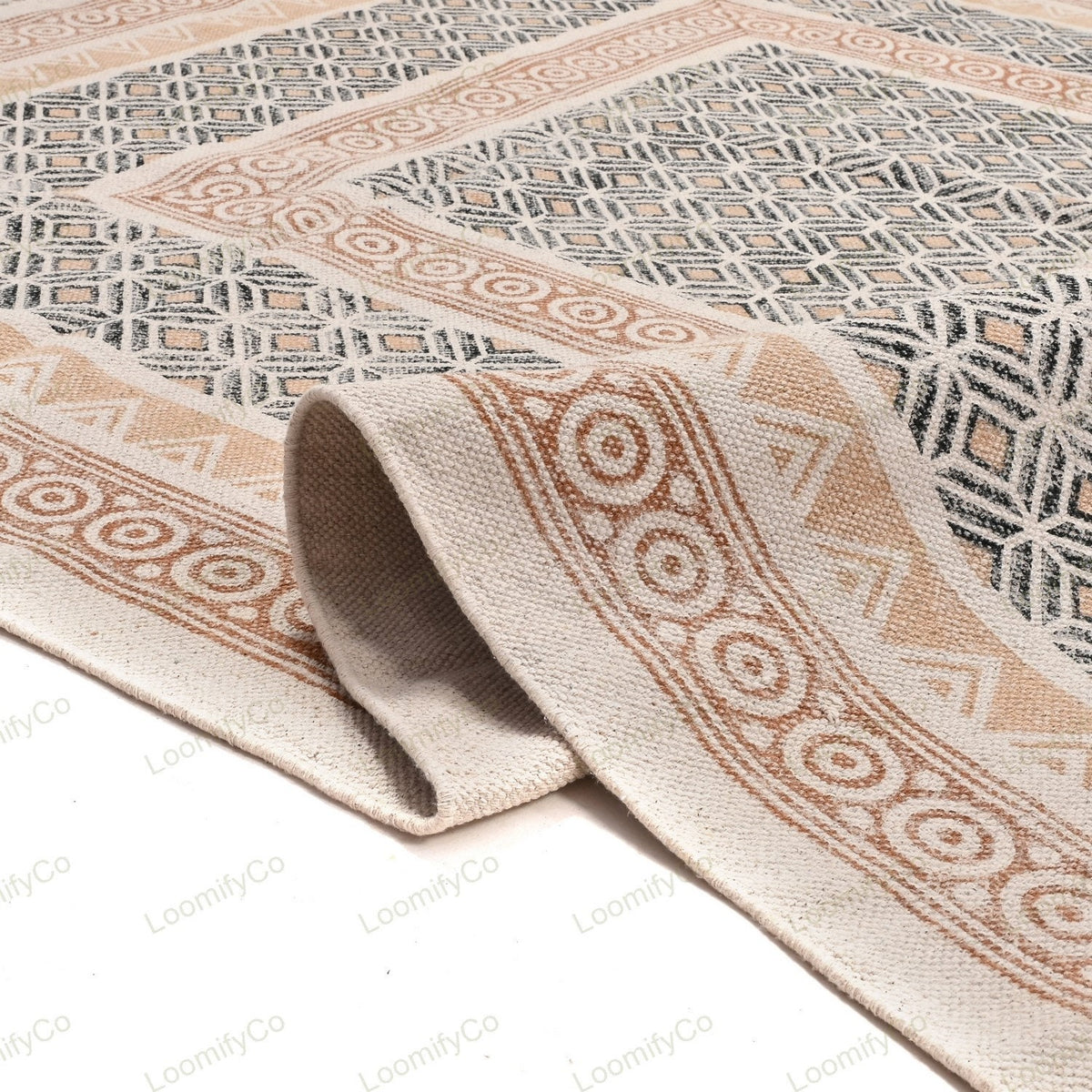 Washable Rugs, Extra Large Rug for Living Room/Bedroom/Dining Room, Washable Cotton Rug, Machine Washable Rug, Woven Kitchen