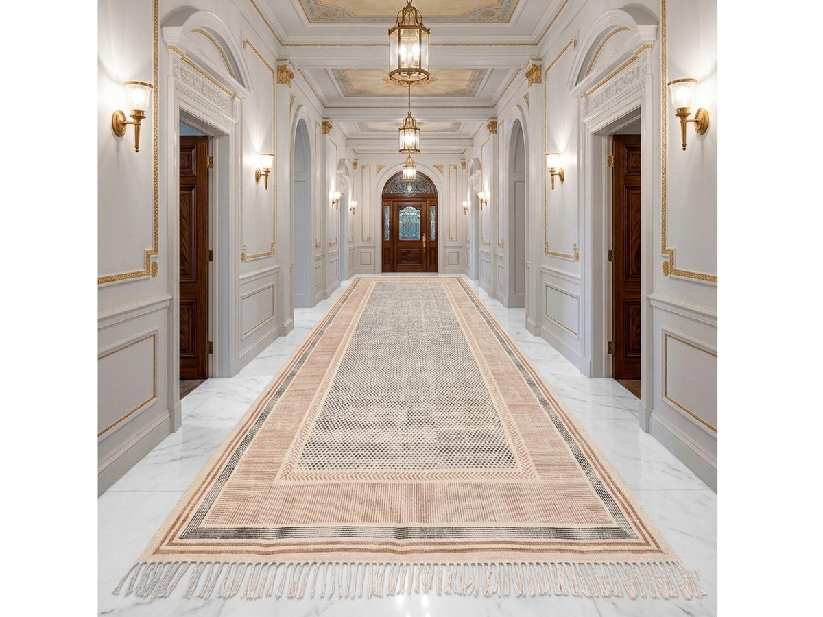 Extra Large Washable Cotton Rug - Cotton Carpet, Oversized Hallway Rug, Big Bohemian Area Rug for Living Room, Dining Room