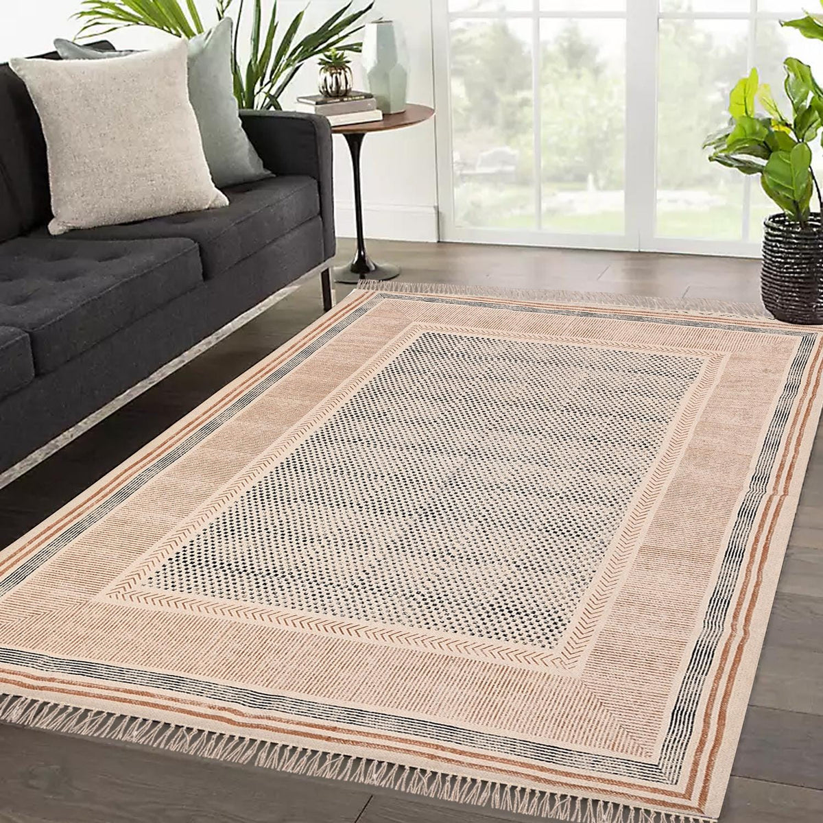 Extra Large Washable Cotton Rug - Cotton Carpet, Oversized Hallway Rug, Big Bohemian Area Rug for Living Room, Dining Room