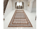 Washable Cotton Rug for Living Room, Dining Room Machine Washable Area Rug, Custom Size Cotton Carpet, Large Cotton Kitchen