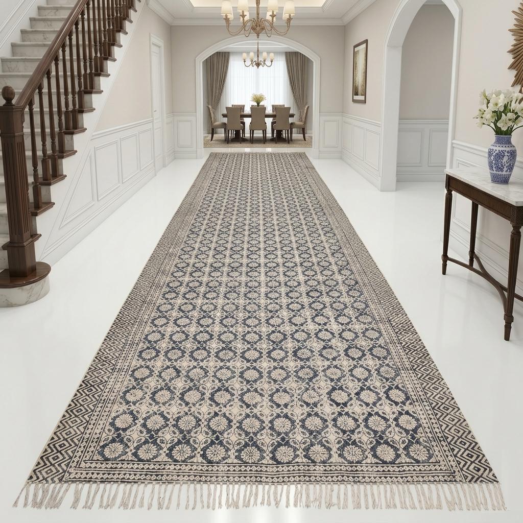 Boho Washable Cotton Rug for Living Room, Bedroom Large Size Machine Washable Cotton Area Rug Oversized Woven Rug Custom