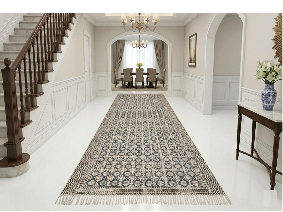 Boho Washable Cotton Rug for Living Room, Bedroom Large Size Machine Washable Cotton Area Rug Oversized Woven Rug Custom