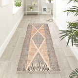 Long Washable Hallway Runner Soft Cotton Runner Rug Washable Non Slip Extra Long Hallway Rug, Cotton Carpet for Entryway, Kitchen,Bedroom