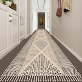 Long Washable Hallway Runner Soft Cotton Runner Rug Washable Non Slip Extra Long Hallway Rug, Cotton Carpet for Entryway,