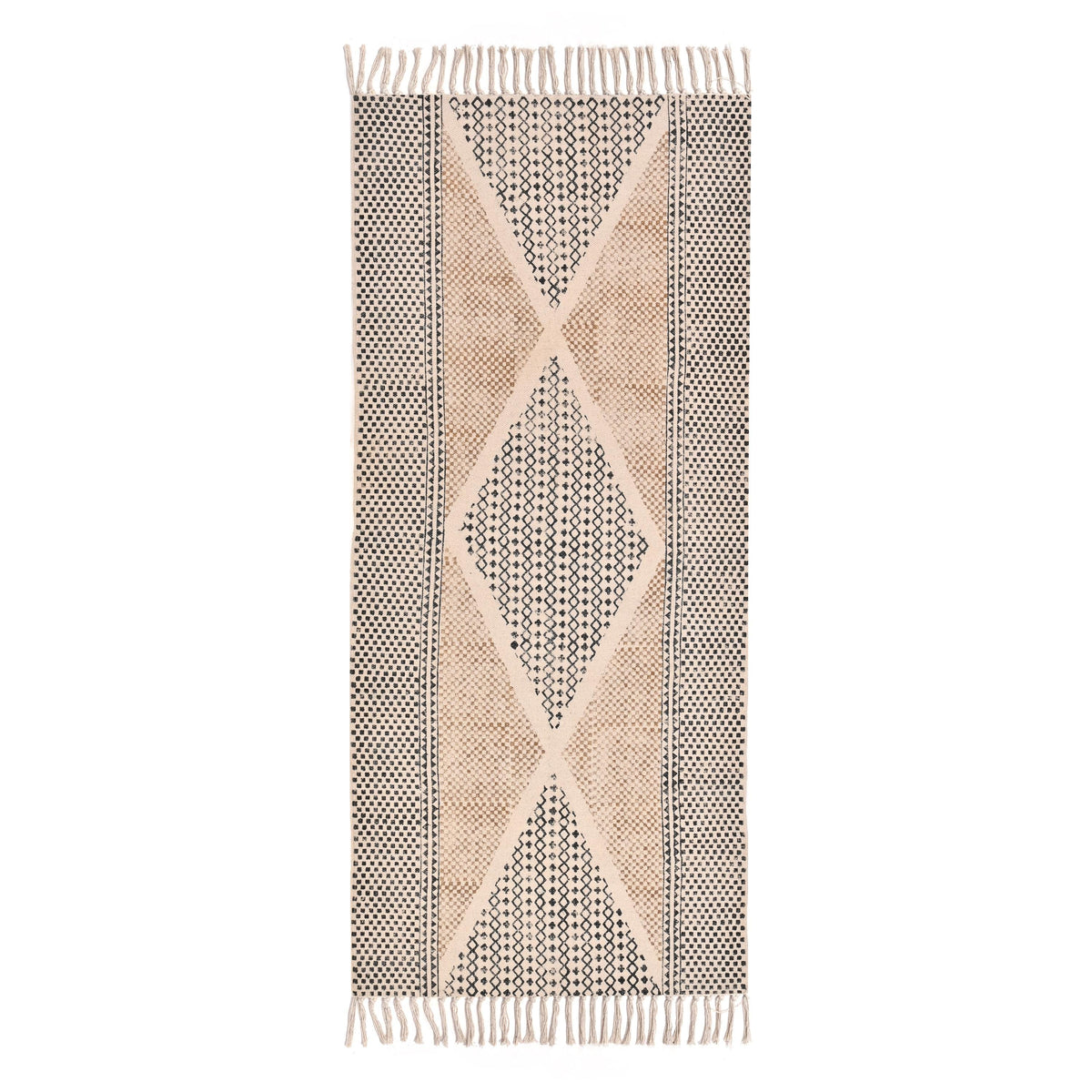 Long Washable Hallway Runner Soft Cotton Runner Rug Washable Non Slip Extra Long Hallway Rug, Cotton Carpet for Entryway, Kitchen,Bedroom