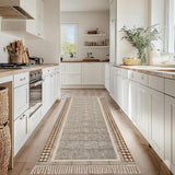 Extra Long Cotton Hallway Runner Rug Non Skid Soft Washable Rug Runners for Hallways Runner Carpet for Bedroom, Living Room