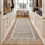 Extra Long Cotton Hallway Runner Rug Non Skid Soft Washable Rug Runners for Hallways Runner Carpet for Bedroom, Living Room