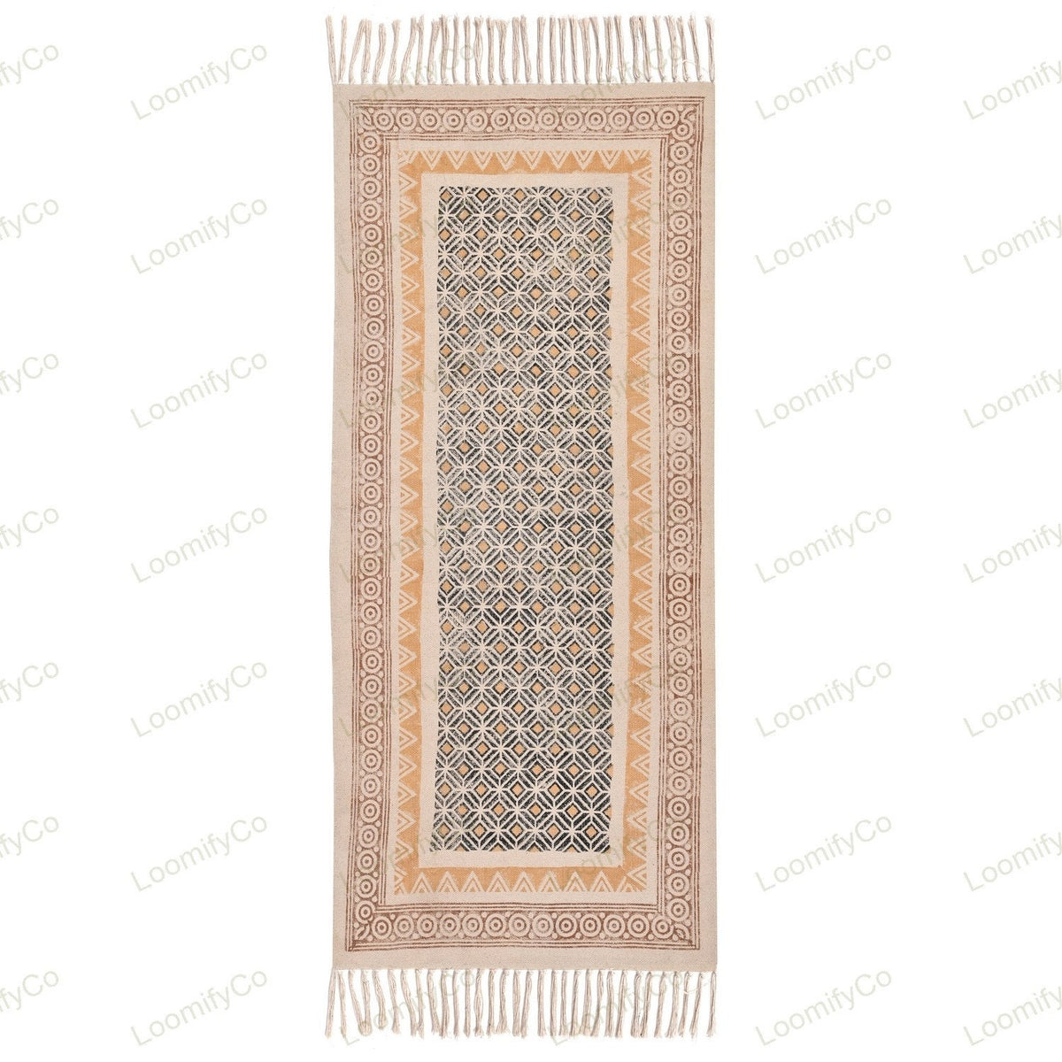 Washable Cotton rug for kitchen, hallway, entry rug, staircase runner, yoga mat, hall runner, Machine Washable Rug, bathroom