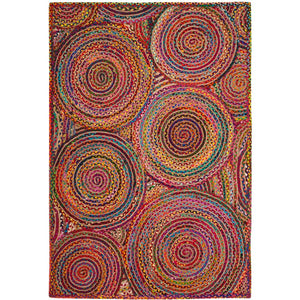 Beige Blue Jute Braided Oval Rugfor Living Room – 48 x 72 handmade by LoomifyHome