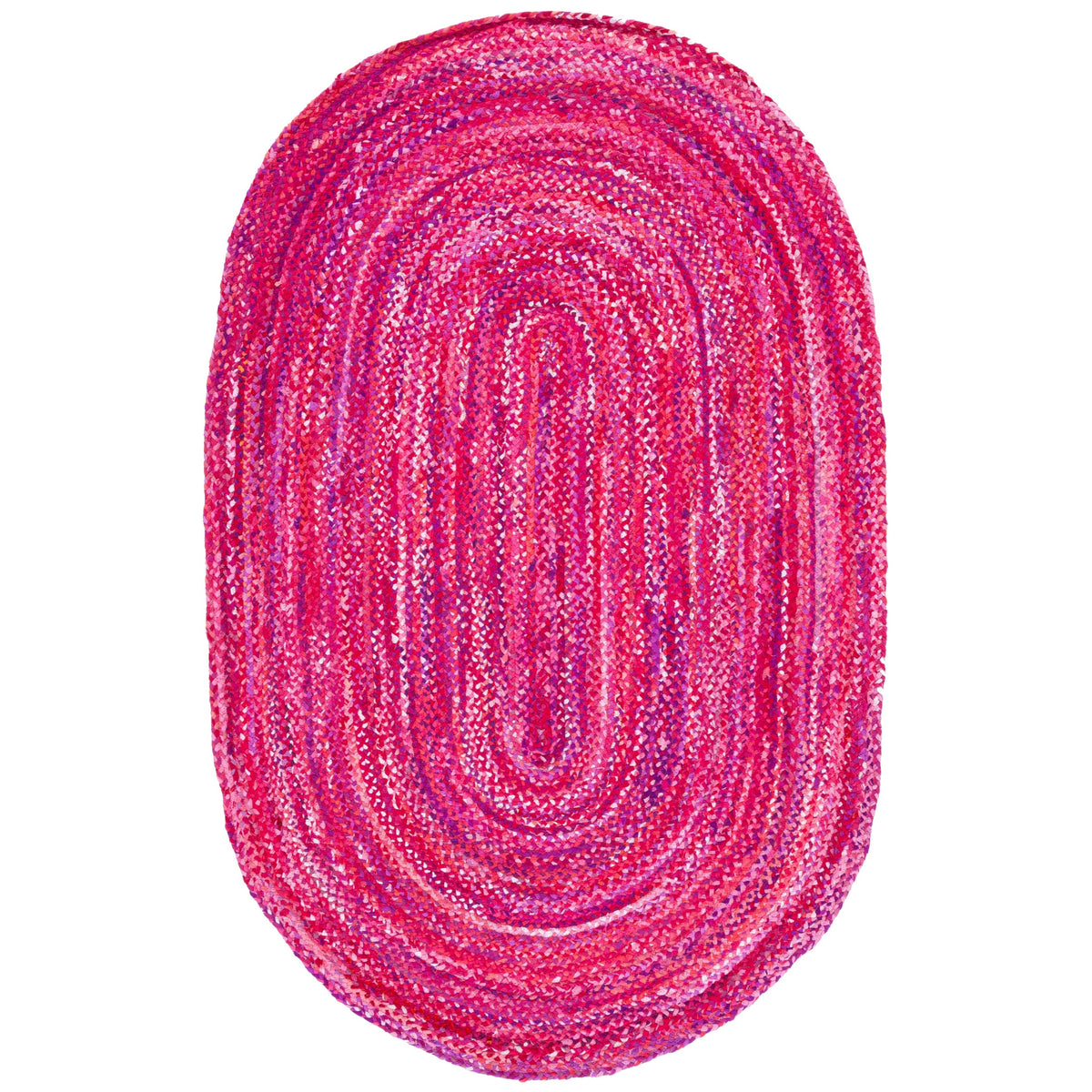 Multicolor Jute Braided Oval Rugfor Living Room – 3 x 4 handmade by LoomifyHome