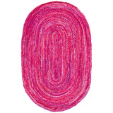 Multicolor Jute Braided Oval Rugfor Living Room – 3 x 4 handmade by LoomifyHome