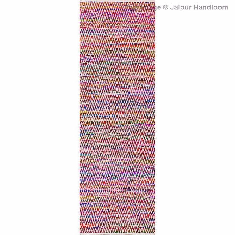 Beige Blue Jute Braided Runner Rugfor Living Room – 24 x 120 handmade by LoomifyHome