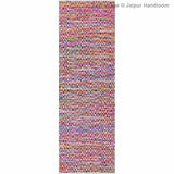 Beige Blue Jute Braided Runner Rugfor Living Room – 24 x 120 handmade by LoomifyHome