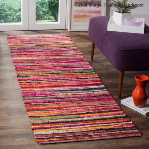 Beige Blue Jute Braided Runner Rugfor Living Room – Chunky handmade by LoomifyHome