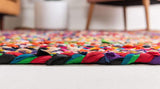 Beige Multicolor Jute Braided Runner Rugfor Living Room handmade by LoomifyHome