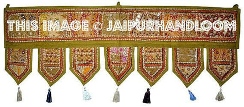 Cotton Embroidered Door Toran & Window Valance – Design 9382D