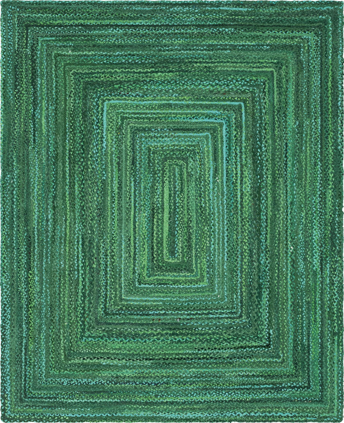 Beige Blue Jute Braided Area Rugfor Living Room – 5x7 handmade by LoomifyHome