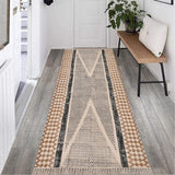 Cotton Braided Stair Runnerfor Living Room – Coastal handmade by LoomifyHome