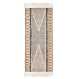 Cotton Braided Stair Runnerfor Living Room – Coastal handmade by LoomifyHome