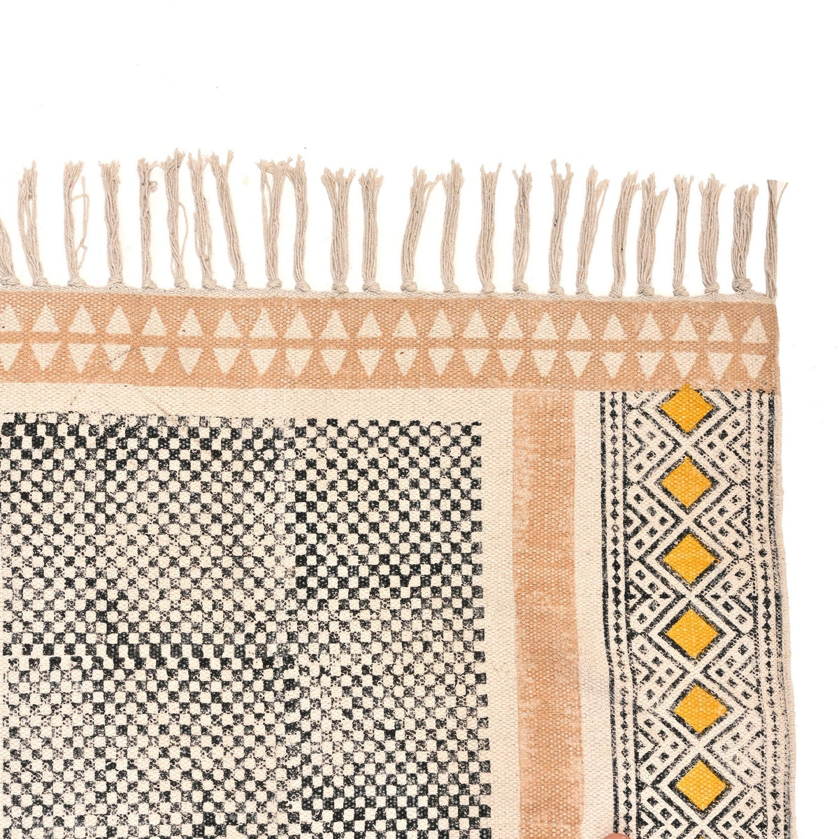 Cotton Braided Runner Rugfor Living Room – Modern handmade by LoomifyHome