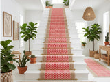 Traploper Custom Size Stairs Runner Rug Stair Carpet, treppenteppich Cotton Rug for Bedside, Entryway, Kitchen, Hallway